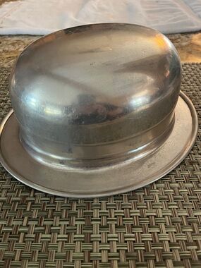 Vintage aluminum bowler hat mute trombone Elton